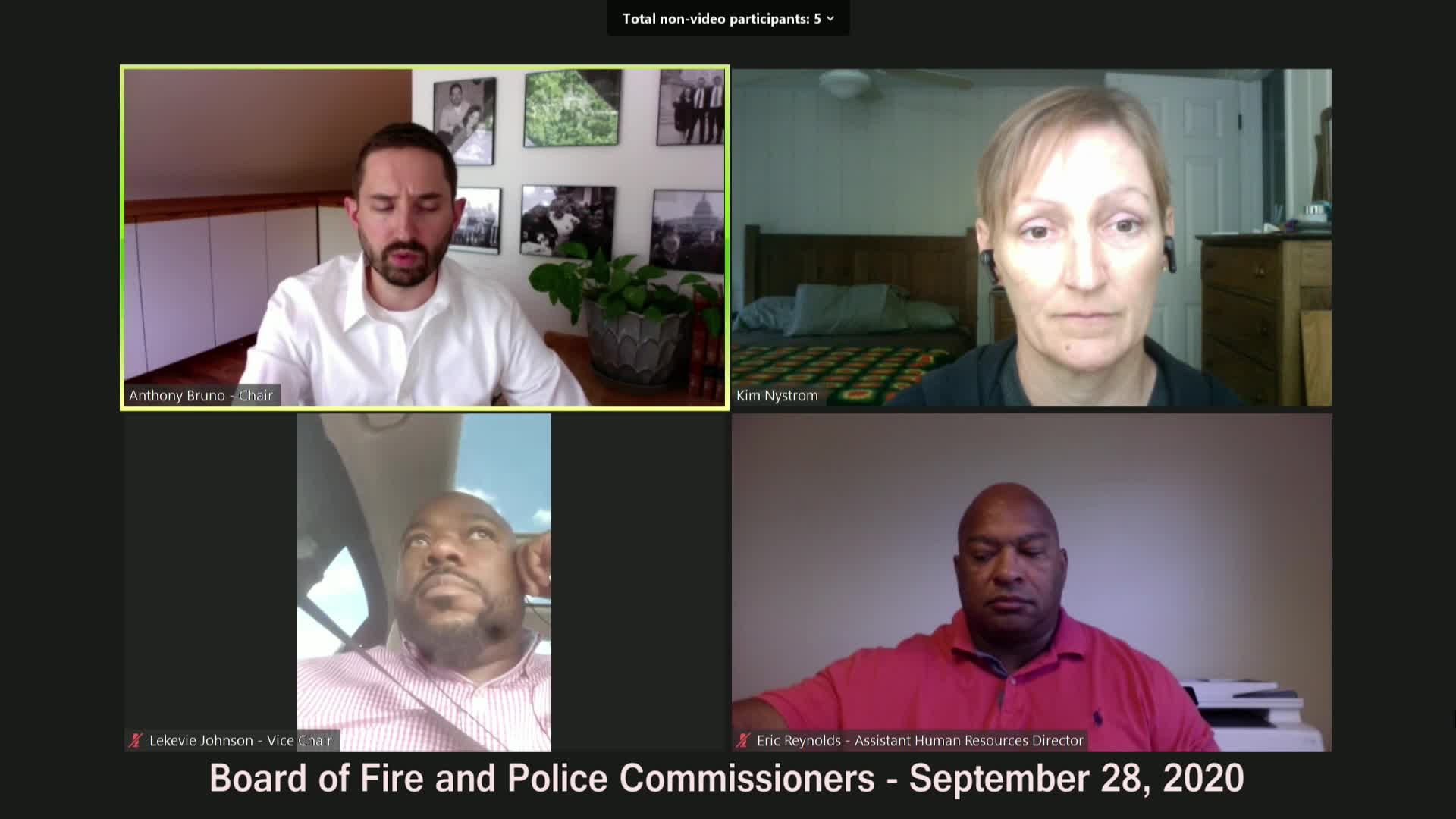 Board of Fire and Police Commissioners - 9/28/20