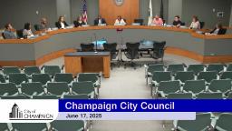 Wide shot of Council Dias with eight Council Members Present